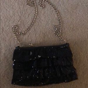 Red Valentino black Sequin Crossbody bag